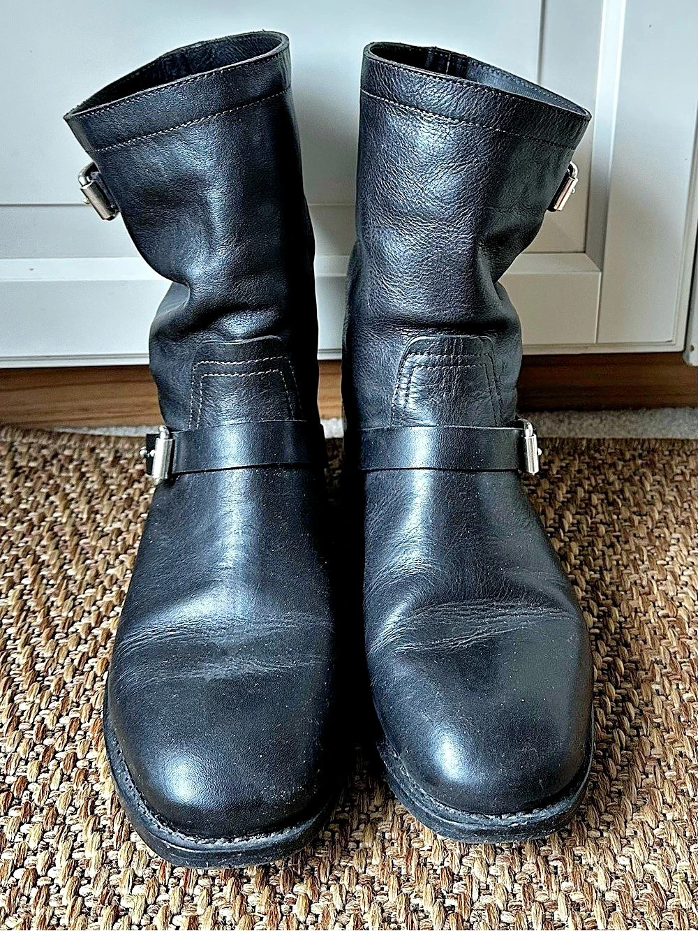 Rag and Bone Black Leather biker Boots